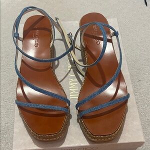 Jimmy Choo Drive 60 Denim wedges